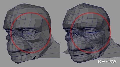 maya多邊形細分人頭建模的方法
