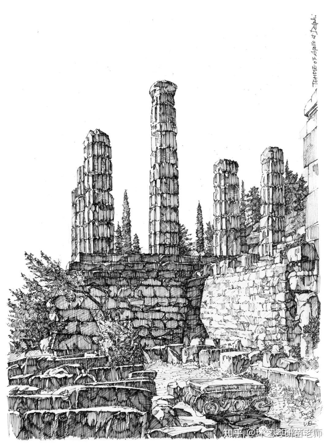 旅行手绘(七)-希腊