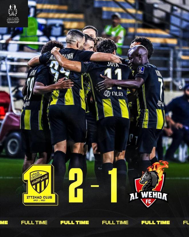 沙特超级杯吉达联合21击败麦加统一本泽马建功