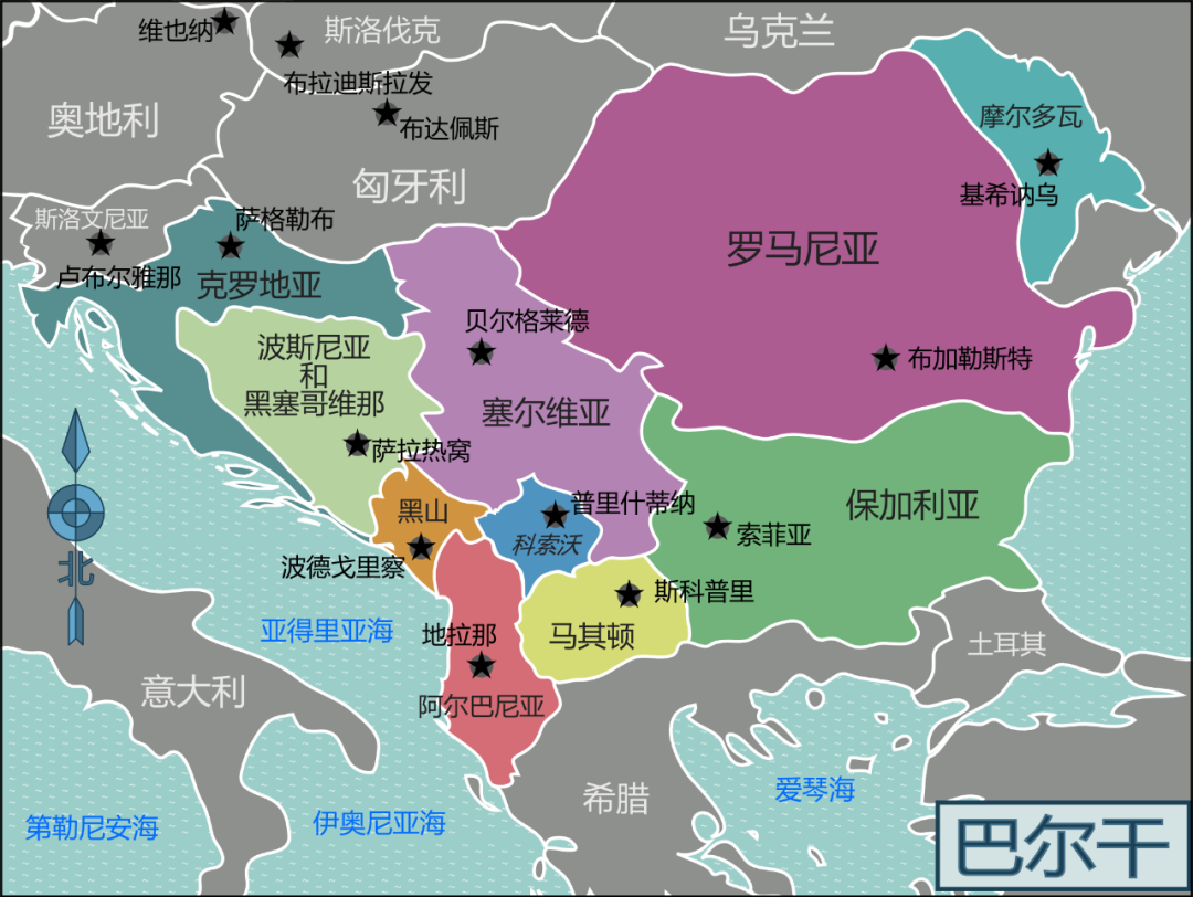 欧洲地图科索沃图片