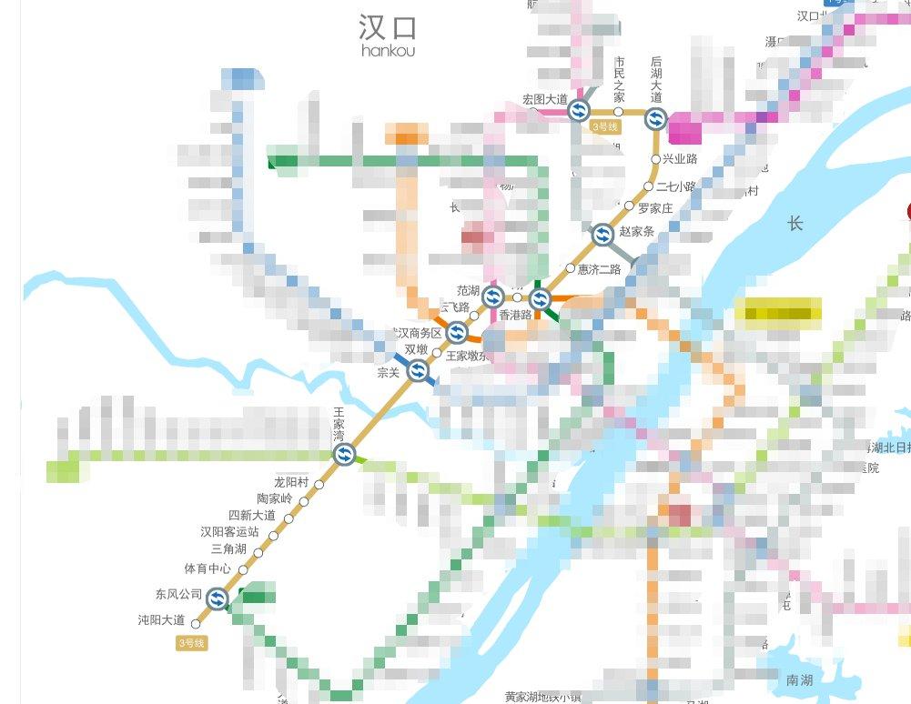 武汉地铁3号线地铁站点线路图 - 知乎