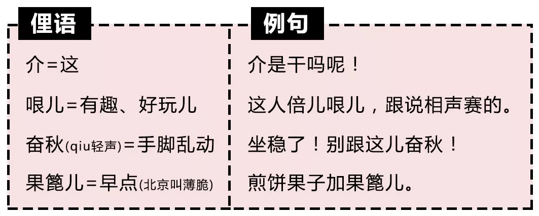 北方没有真正的方言这些词儿跨个省你还真不懂