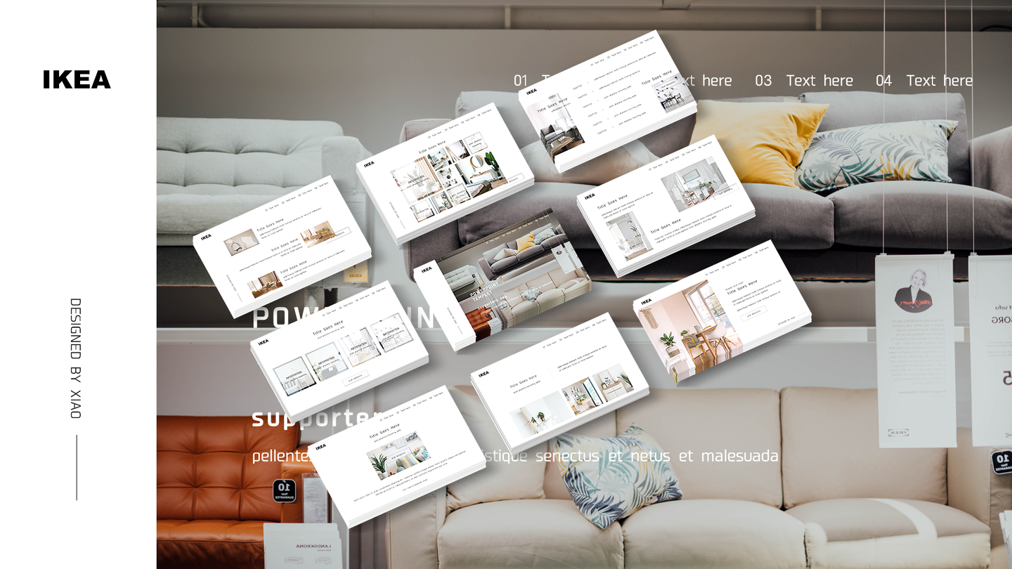 ppt模板ikea宜家从简风