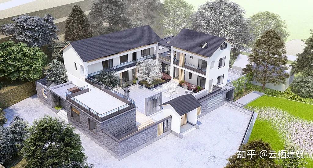 云栖建筑丨532㎡的新中式别墅与现代灵魂碰撞这么惊艳