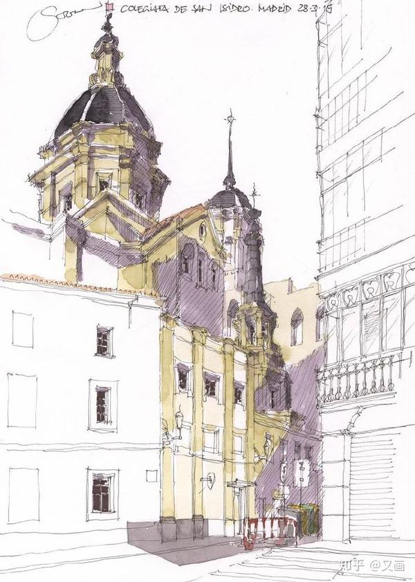 建筑手绘不仅可以带来灵感 还有对细节和技术的思考 知乎