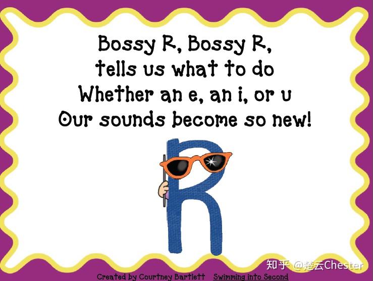 这条规则通常被称为bossy r,  因为这个r也真是太霸道了.