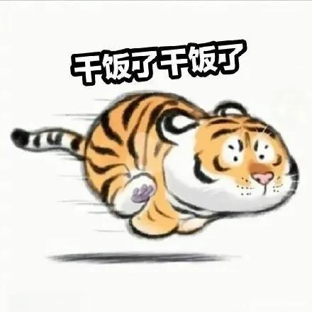 一只胖老虎的表情包图片