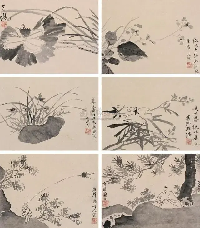 青藤白阳绘画特点图片