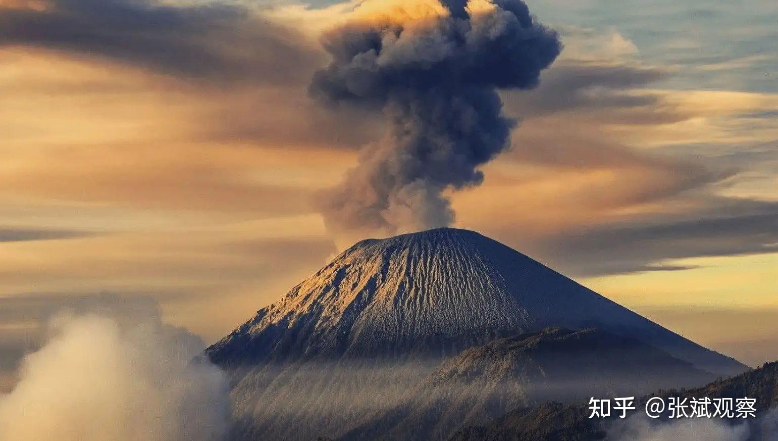 风景火山火山爆发浓烟滚滚宽屏高清壁纸_图片编号64315-壁纸网