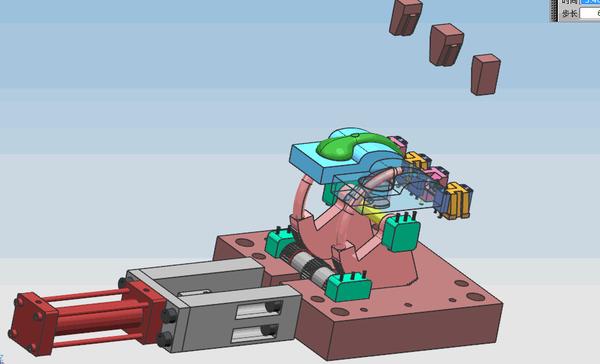 经典60个圆弧抽芯结构动图欣赏
