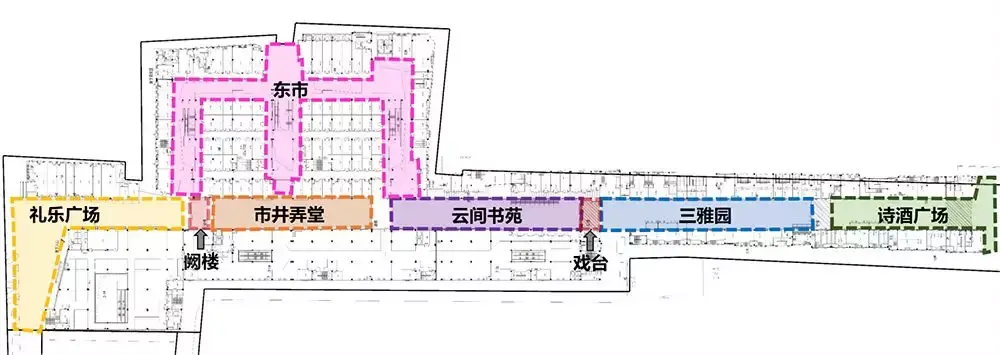 梨园广场平面图图片