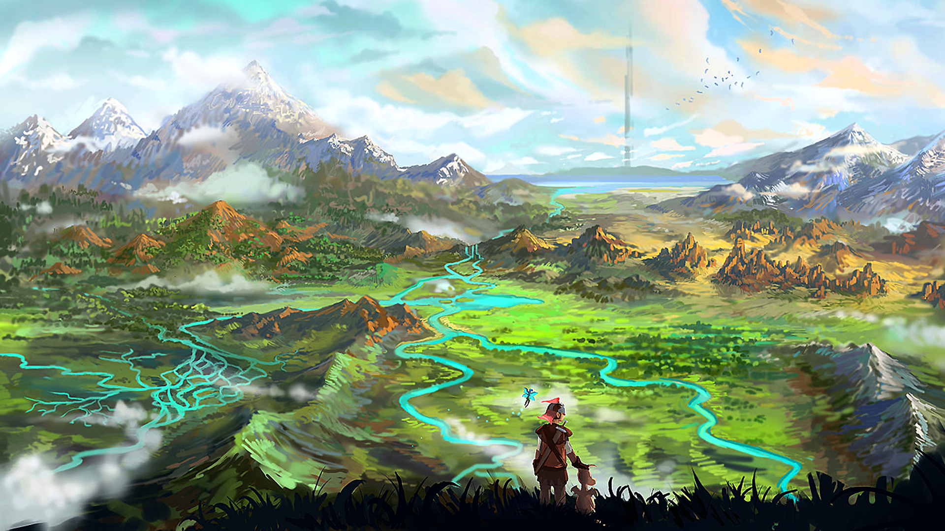 大家有那种色彩瑰丽奇幻视觉冲击力强的壁纸么