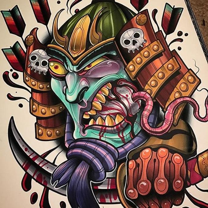 新的传统风格中创新精神令人敬畏,创作了大量形态各异,色彩斑斓的彩色