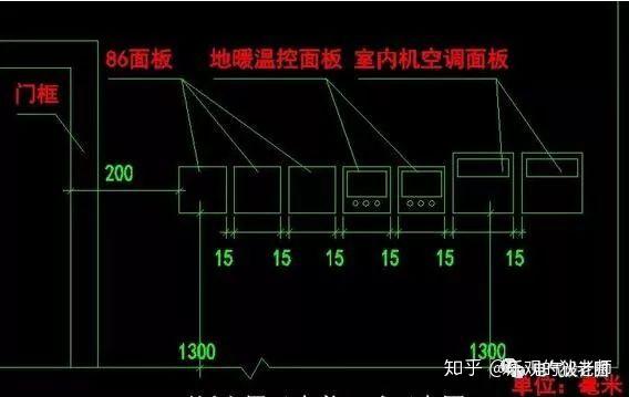 住宅精裝設計建築電氣開關插座強弱電箱點位佈置