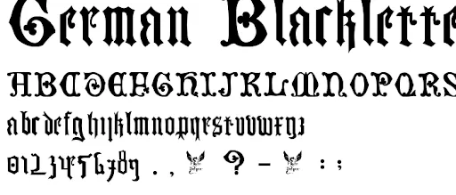 德语字体终极指南现在看到的德文字体之前它们都是什么样