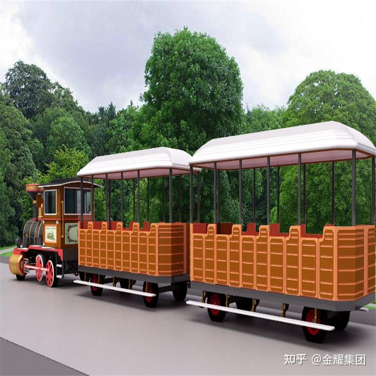 仿古复古无轨观光小火车景区大型公园广场适用可坐人小火车