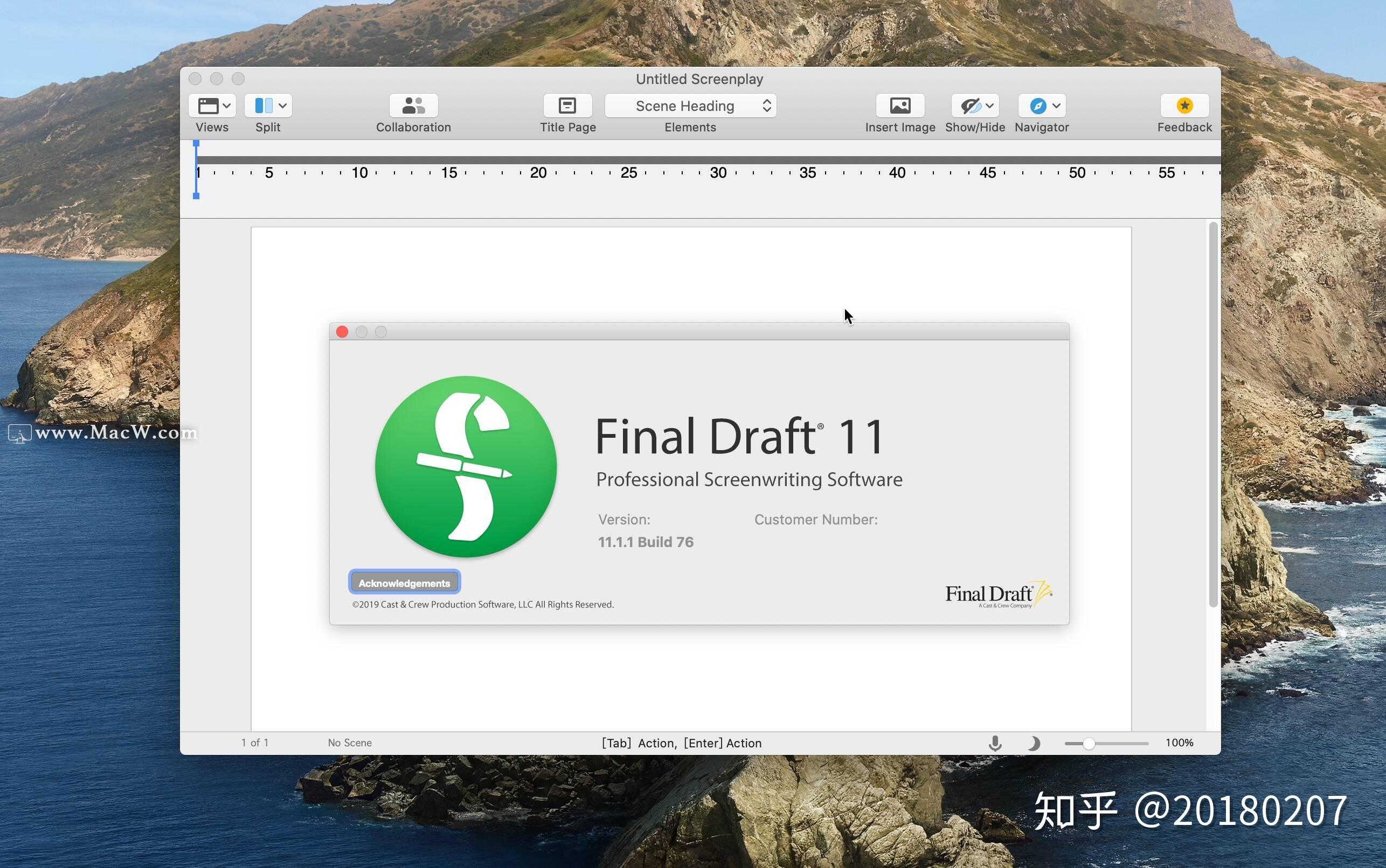 Final Draft 11 for Mac(剧本写作软件) 知乎
