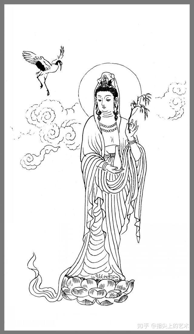 杨永青的晚年大作白描观音图谱
