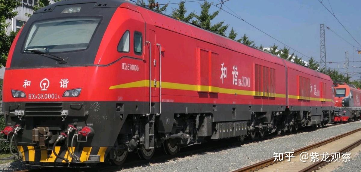 图为hxn3机车为什么中国会选择使用nj2,而并非当初的东风8b系列列车