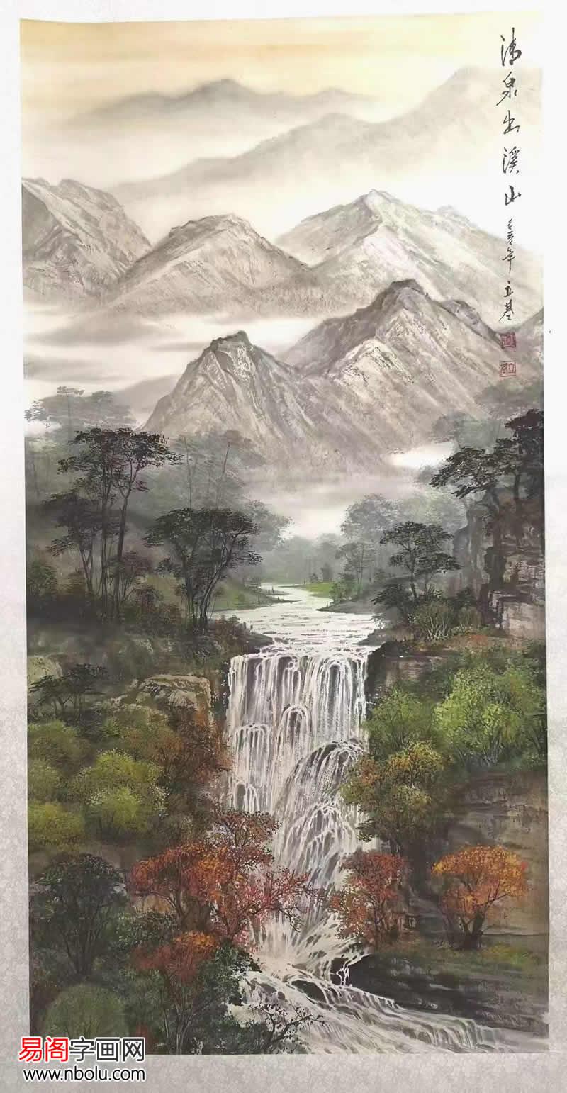 画家赵立基山水画作品赏析