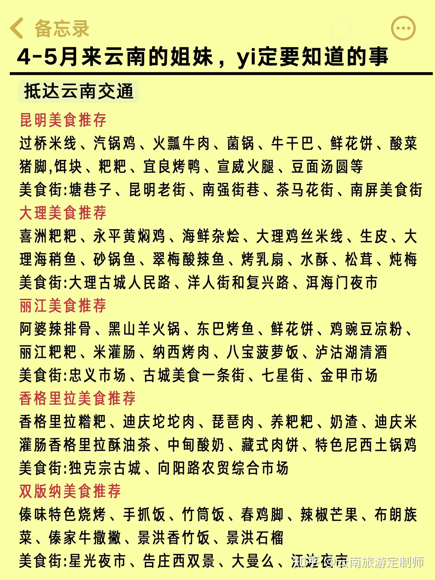4-5月去云南旅游实用指南,超详细避坑攻略 - 知乎