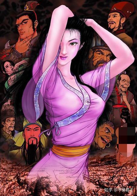 "貂蝉本姓任,字红昌,灵帝时选入宫中因掌貂蝉冠而得名貂蝉