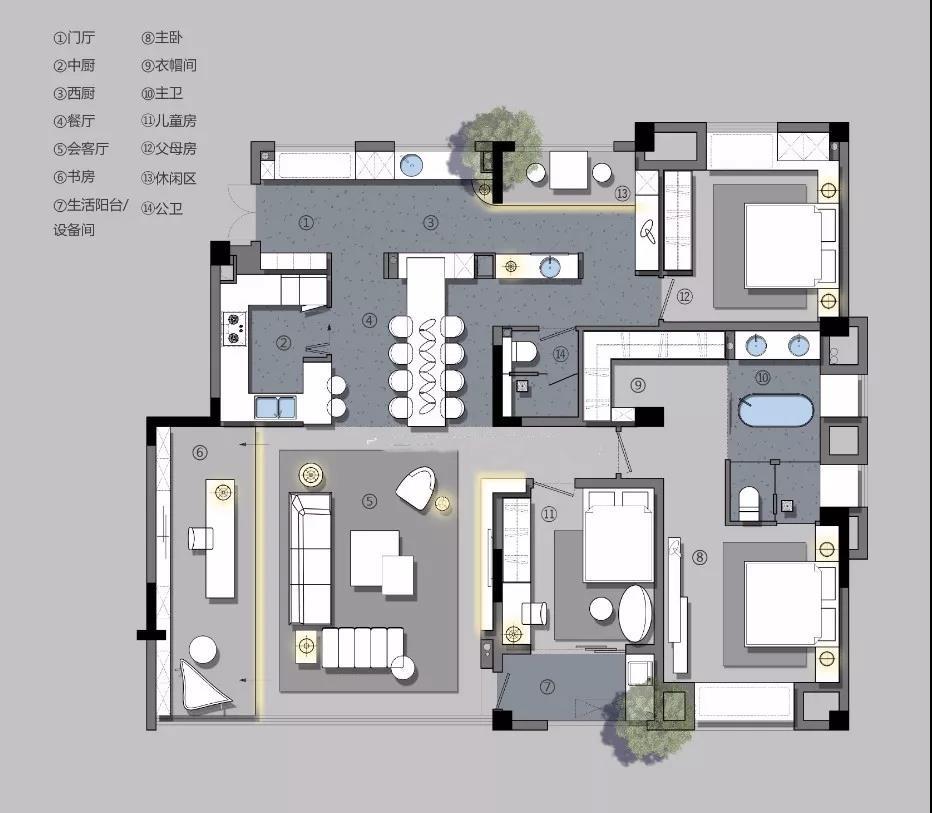 一个户型,二十种不同设计思路!优缺点讲评值得学习 - 知乎