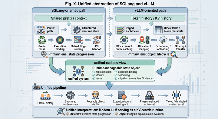 图示理解KV Cache System,统一视角理解 SGLang 与 vLLM 的系统范式 - 知乎