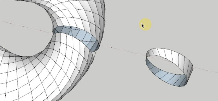 莫比乌斯环sketchup建模机制解读