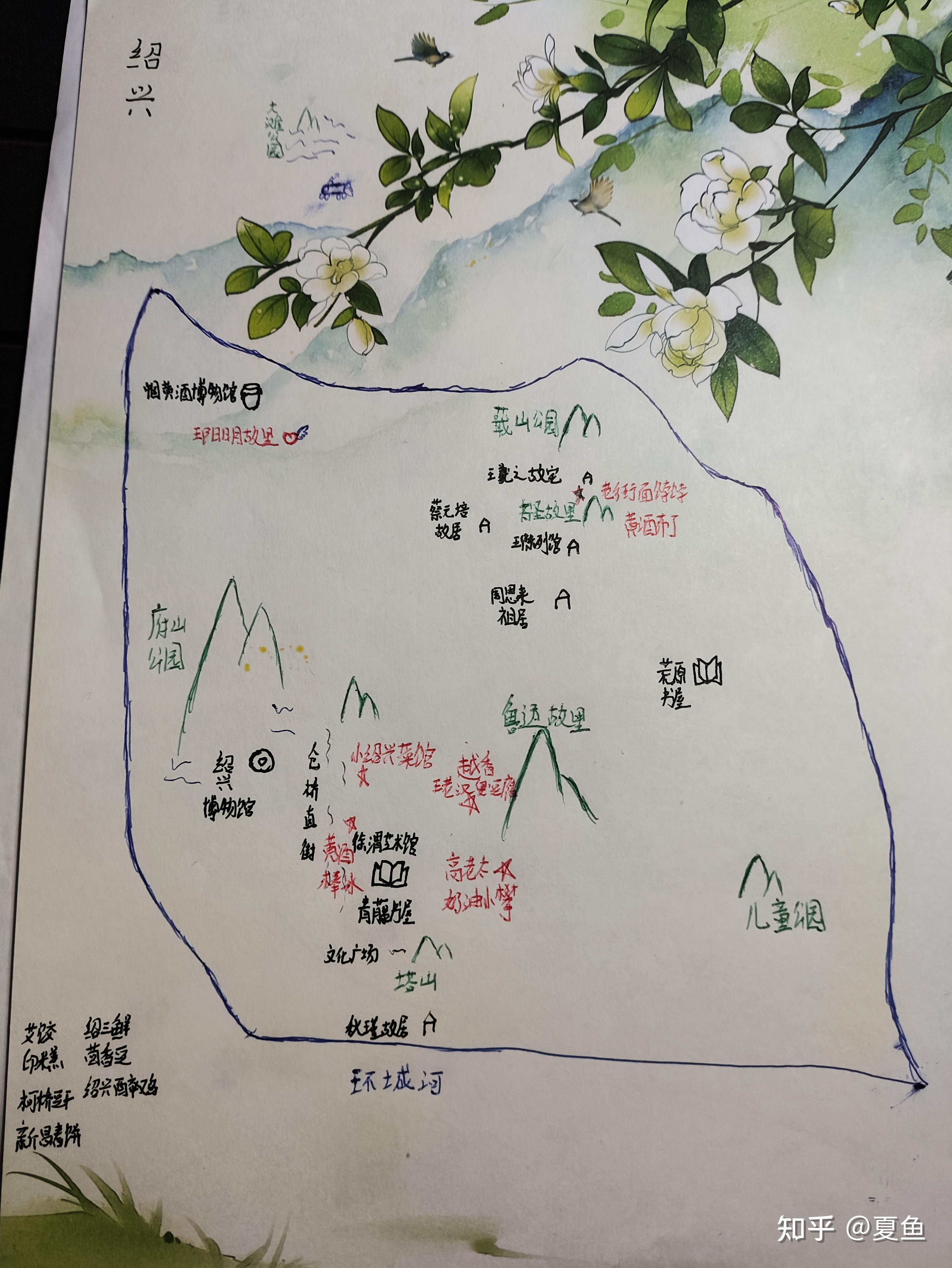 绍兴爬山最佳路线图图片