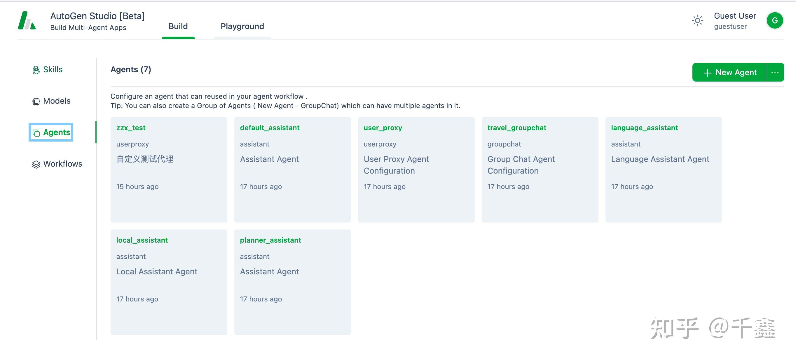 【Agent】AutoGen Studio开源框架-UI层环境安装+详细操作教程（从0到1带跑通智能体AutoGen Studio） - 知乎