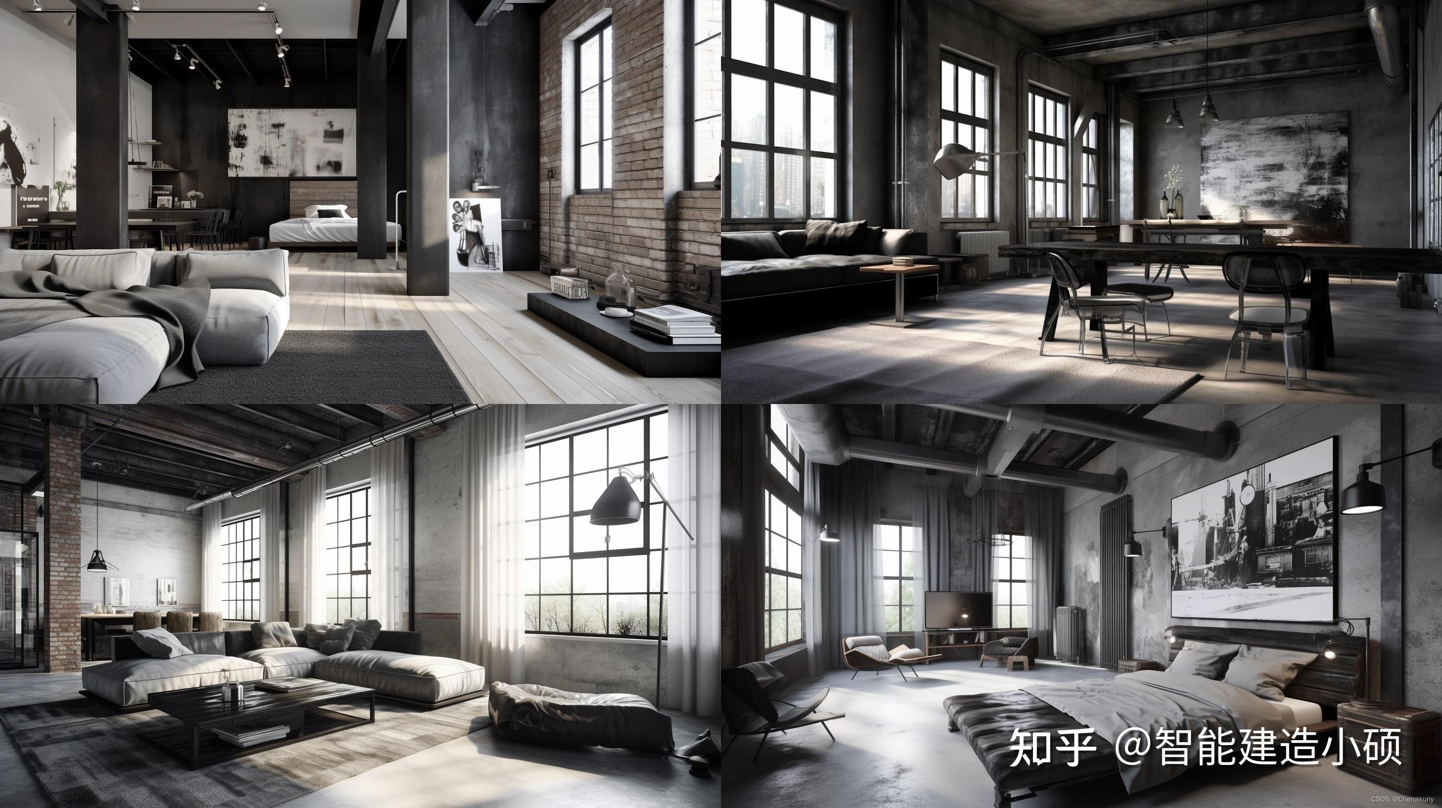 如何使用Midjourney辅助建筑平面设计和室内设计，常用的建筑平面效果图提示和使用效果展示（内附Midjourney提示词网站） - 知乎