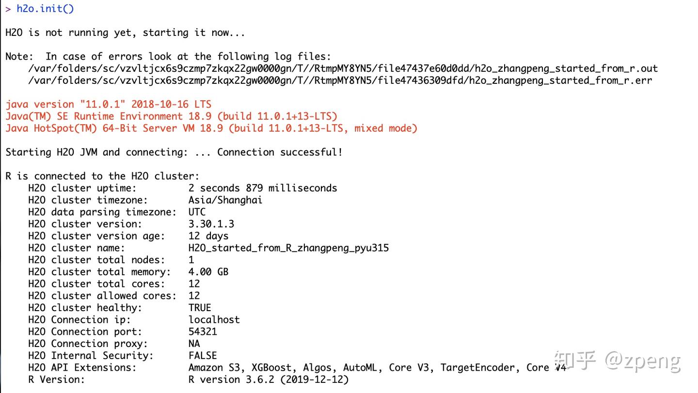 H2O的机器学习-快速使用 - 知乎