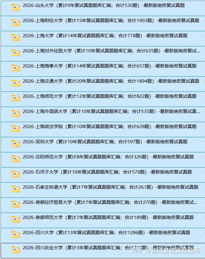 北京理工大学法本/非法本法硕复试真题题库1034题/法律硕士复试真题/择校指南 - 知乎