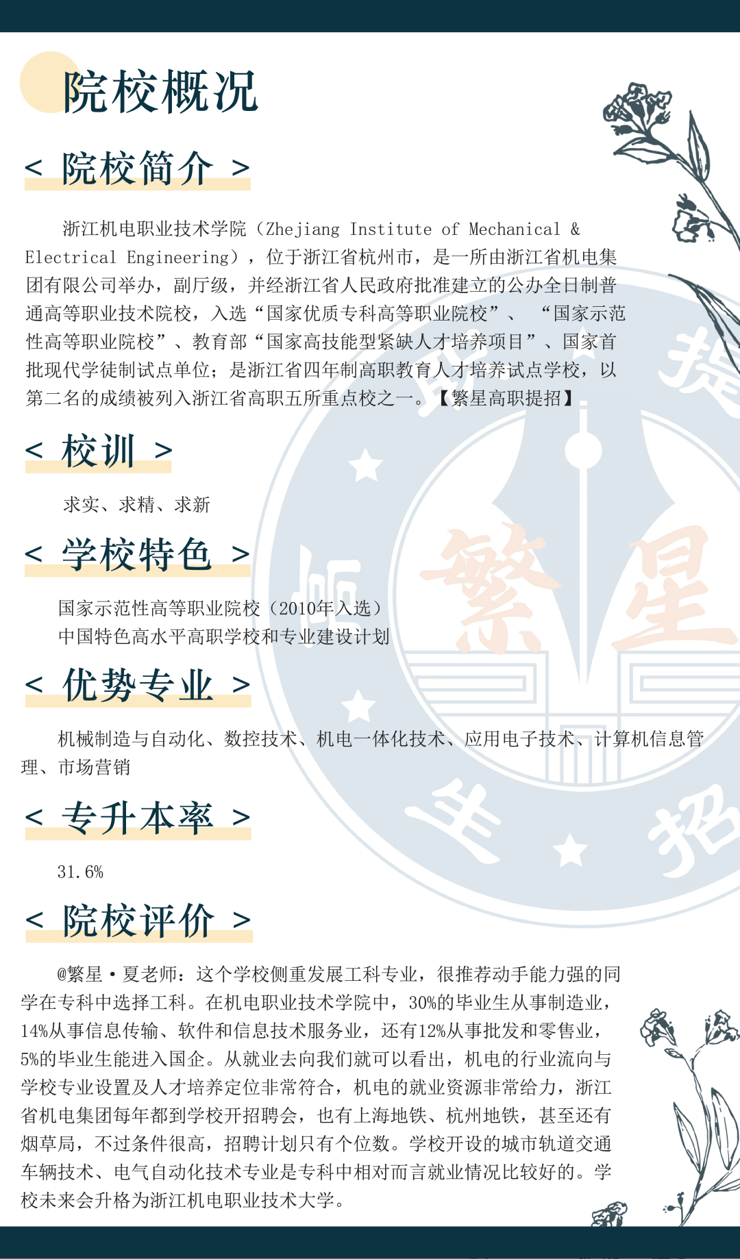 校考攻略丨浙江机电职业技术学院高职提前招生通关手册丨内含学考分数线+校考真题 - 知乎