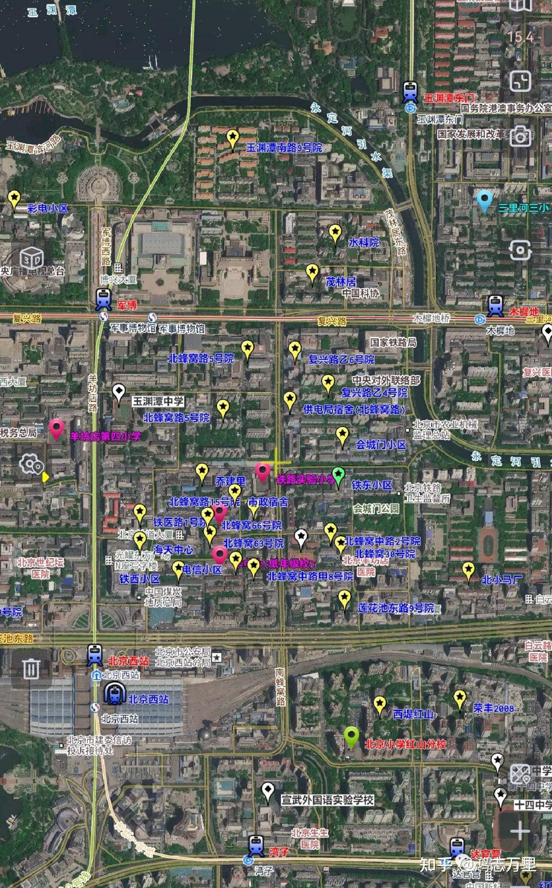 2023年,羊坊店学区,"1911"派位入学可选择学校如下