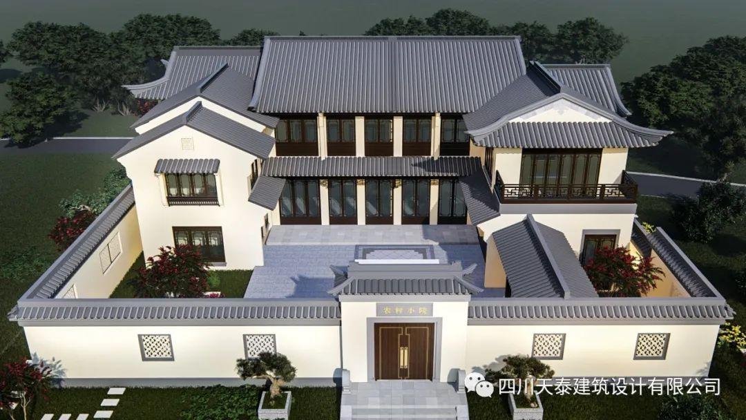 四川绵阳苏式合院别墅,带堂屋设计,最美农村别墅,中式古典之美 - 知乎