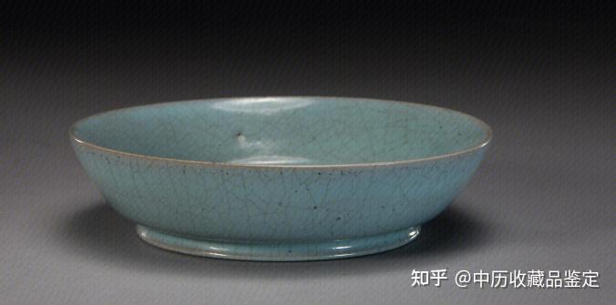 宋時代 青磁 汝官窯菊瓣碗 官汝窯碗 郊壇官