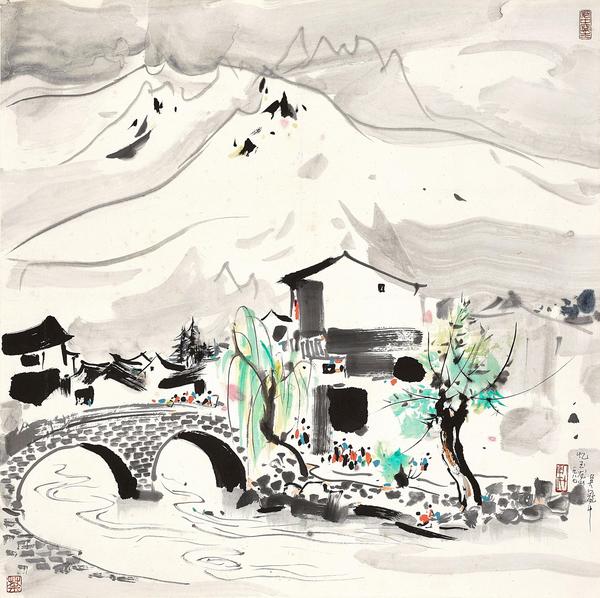 吴冠中的画，兼备具象与抽象的美 - 知乎