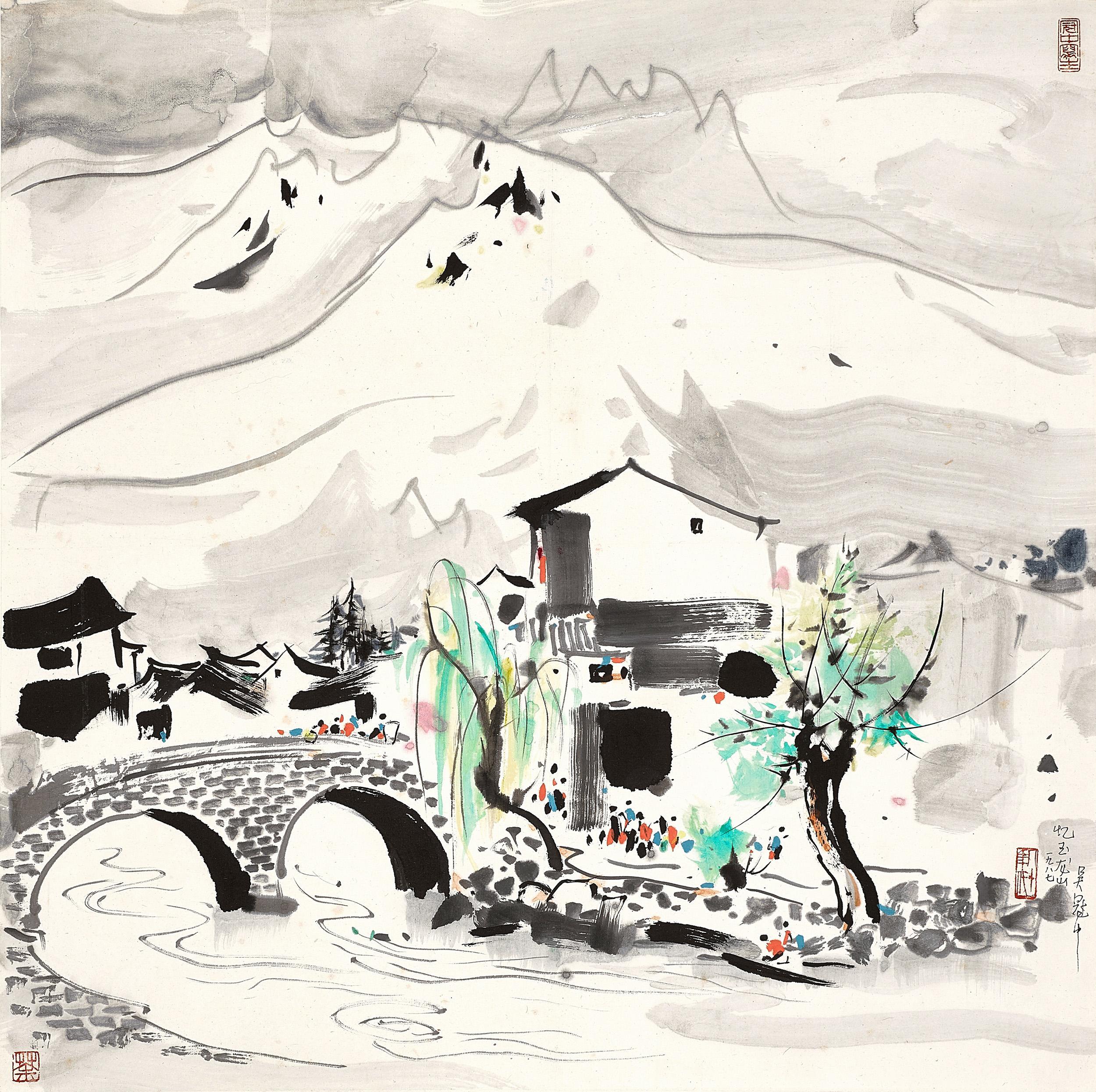吴冠中的画，兼备具象与抽象的美 - 知乎