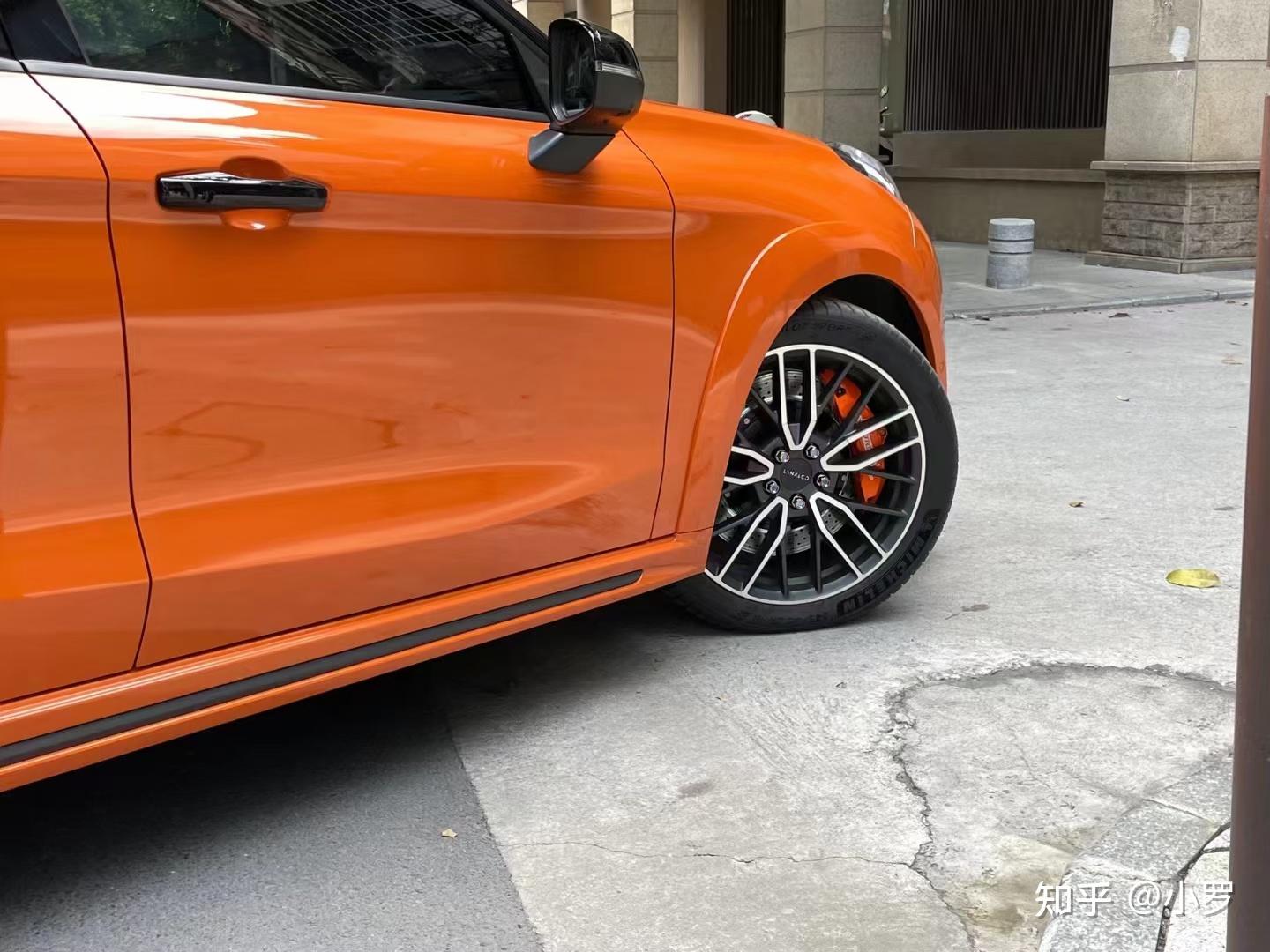 74380x32mm打孔刹车碟盘;74大六活塞卡钳rf603橙色(前轮)