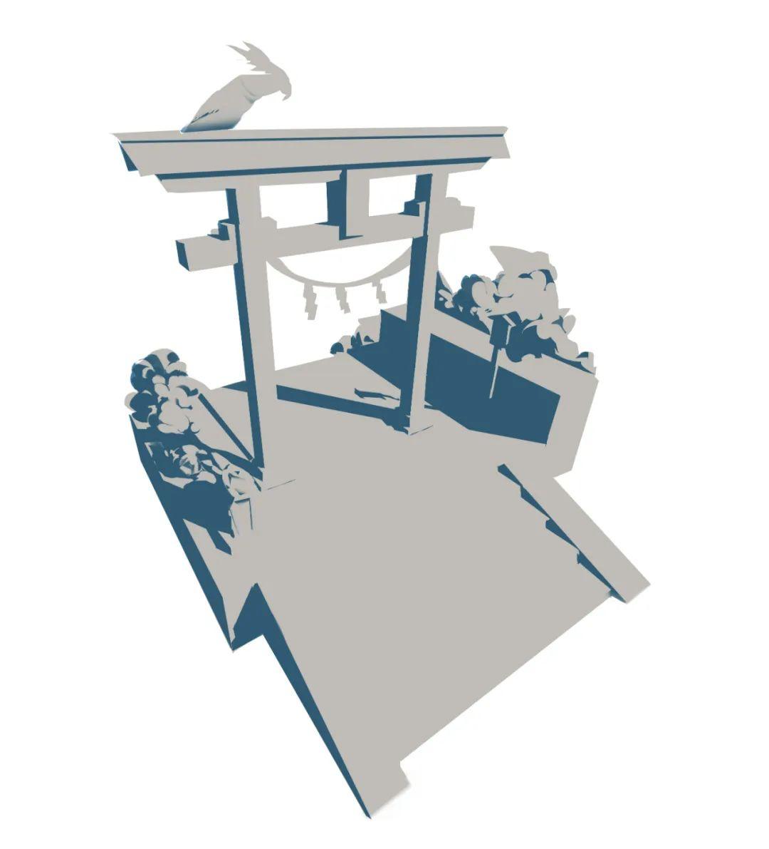 每周一课日式建筑小景刻画鸟居篇