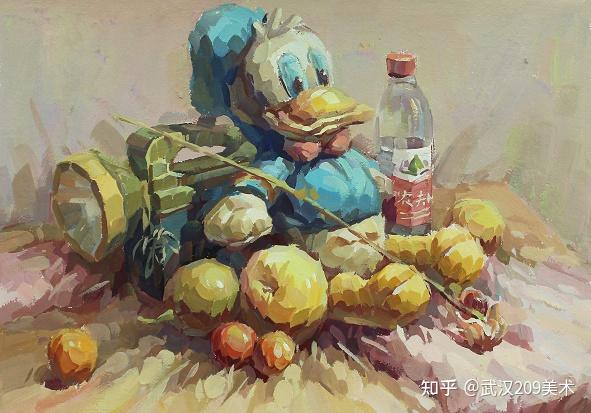 武汉209画室美术校考丨色彩静物组合示范