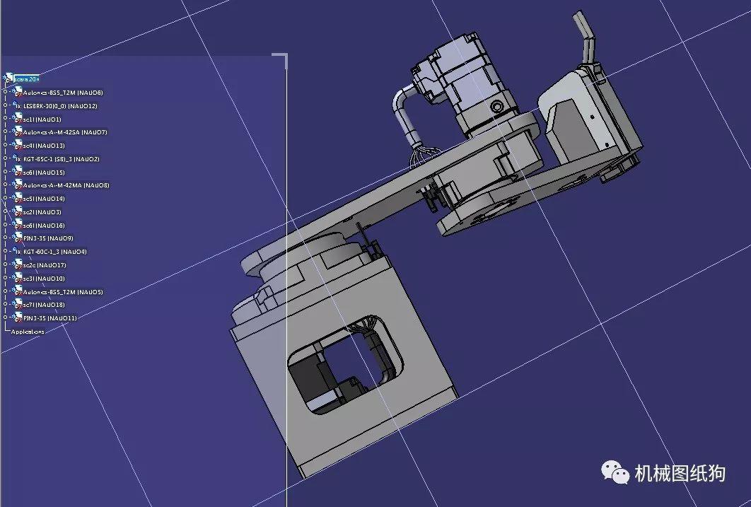 機器人scara1kg機械臂模型3d圖紙step格式