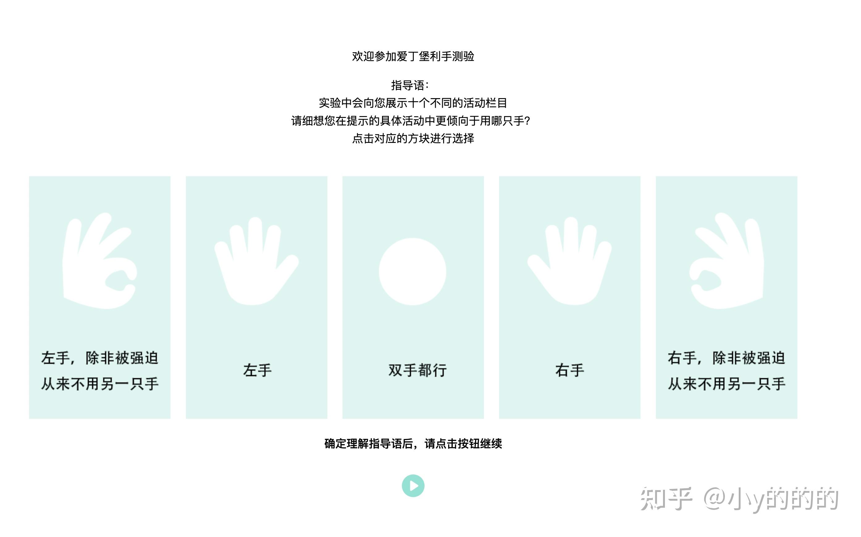 Edinburgh Handedness Checklist.pdf JsPsych爱丁堡利手测验2.0 - 知乎