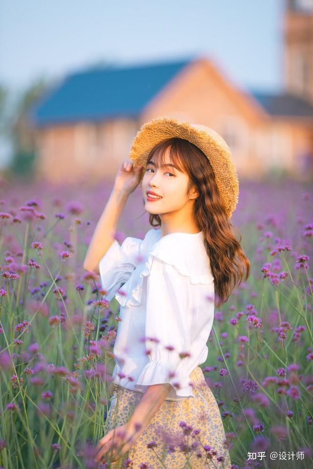 夏季限定的马鞭草人像收好这份拍摄要点拍出浪漫好看的人像照