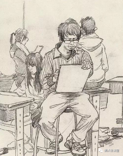 清华美院高手教你如何画好场景速写美术生课堂