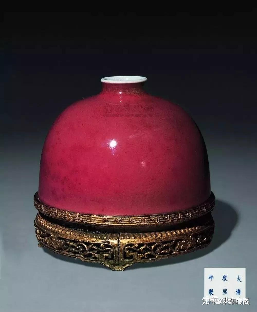 希少 清時代 大清康熙年製款 蘋果尊 朱釉 賞瓶 陶磁器 古美術 共箱 時代物 希少 清時代 大清康熙年製款 蘋果尊 朱釉 賞瓶 陶磁器 古美術 共箱