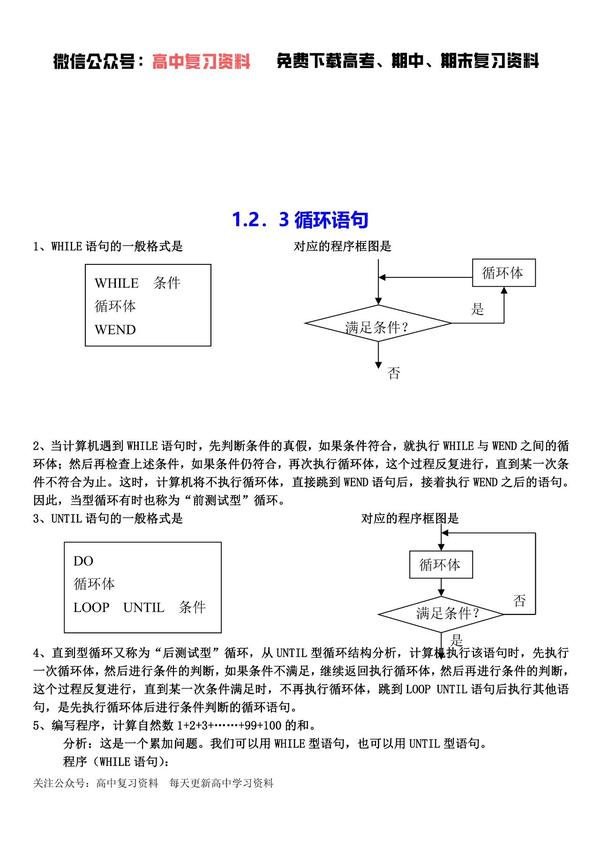 【高考数学】高中数学必修三知识点总结（可下载）
