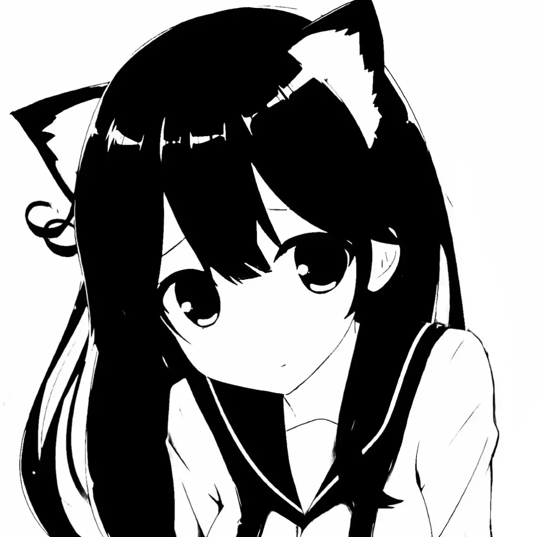 有没有黑白动漫人物的头像呀? - 知乎